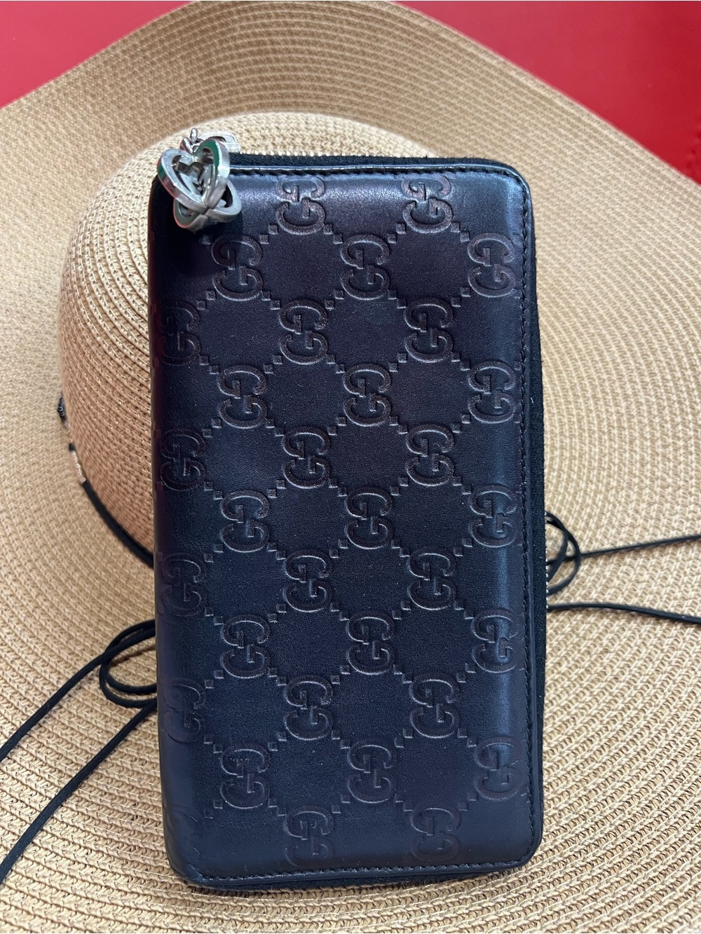 Gucci Leather Zip Around Continental Wallet